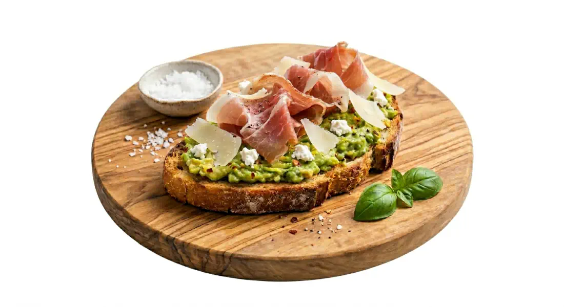 Tostada avocado e formaggio